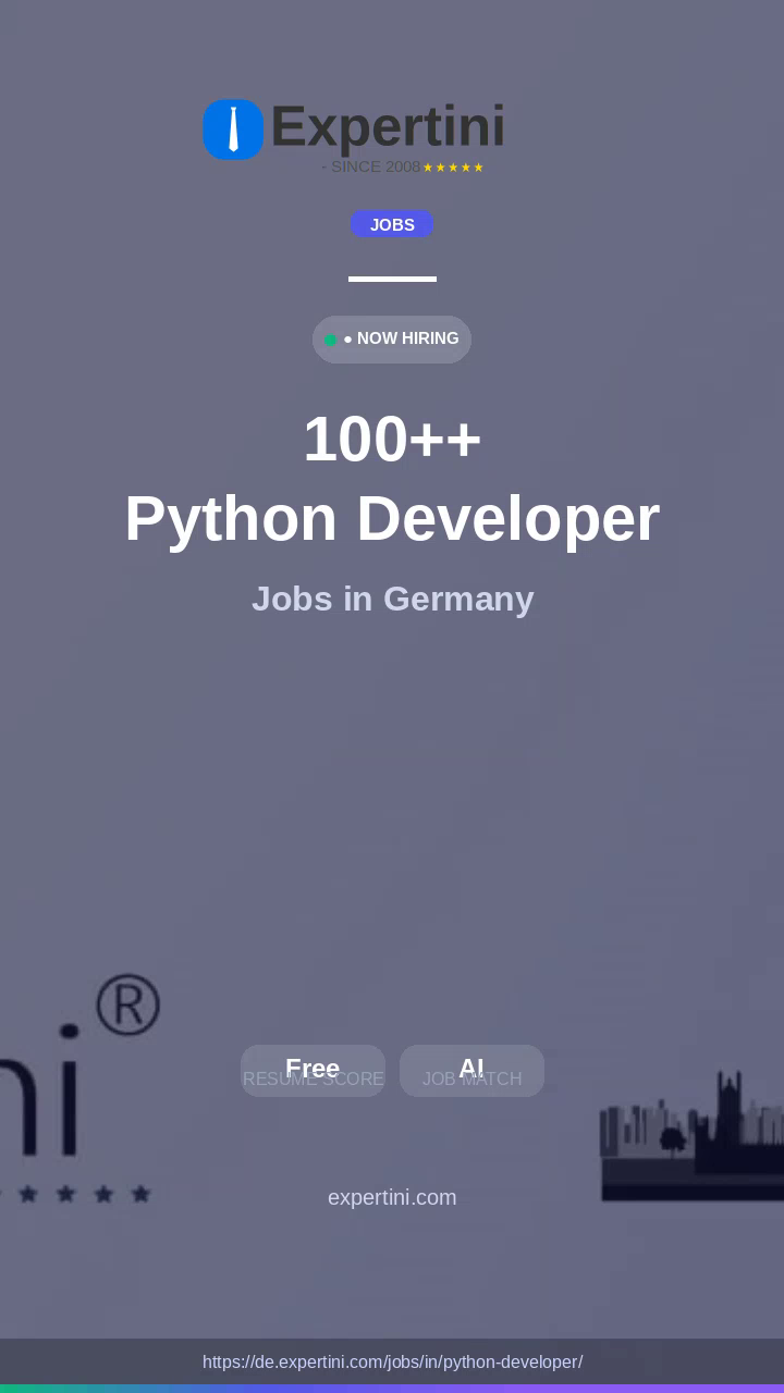 6,549+ Python Developer Jobs in Germany — Top Companies Hiring September 2026